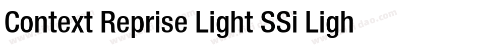 Context Reprise Light SSi Light字体转换